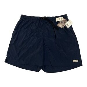 New Woolrich Cargo Shorts Men's 2XL Navy Nylon Lined‎ Lightweight Belted